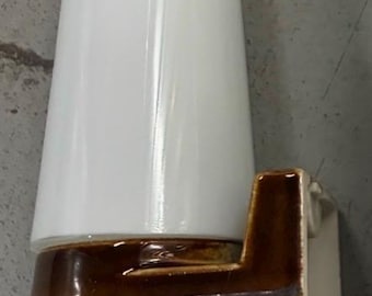 Ifo Wandlampe Vintage Braun Keramik und Glas