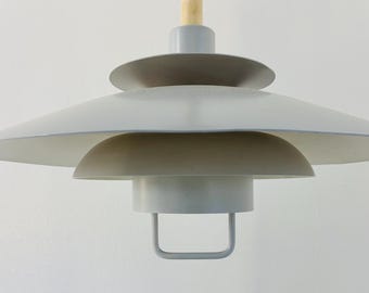 Hängeleuchte 1970er Jahre weiß Ø47 cm