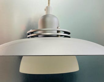 ヴィンテージインダストリアルペンダントランプ - オレンジレッド