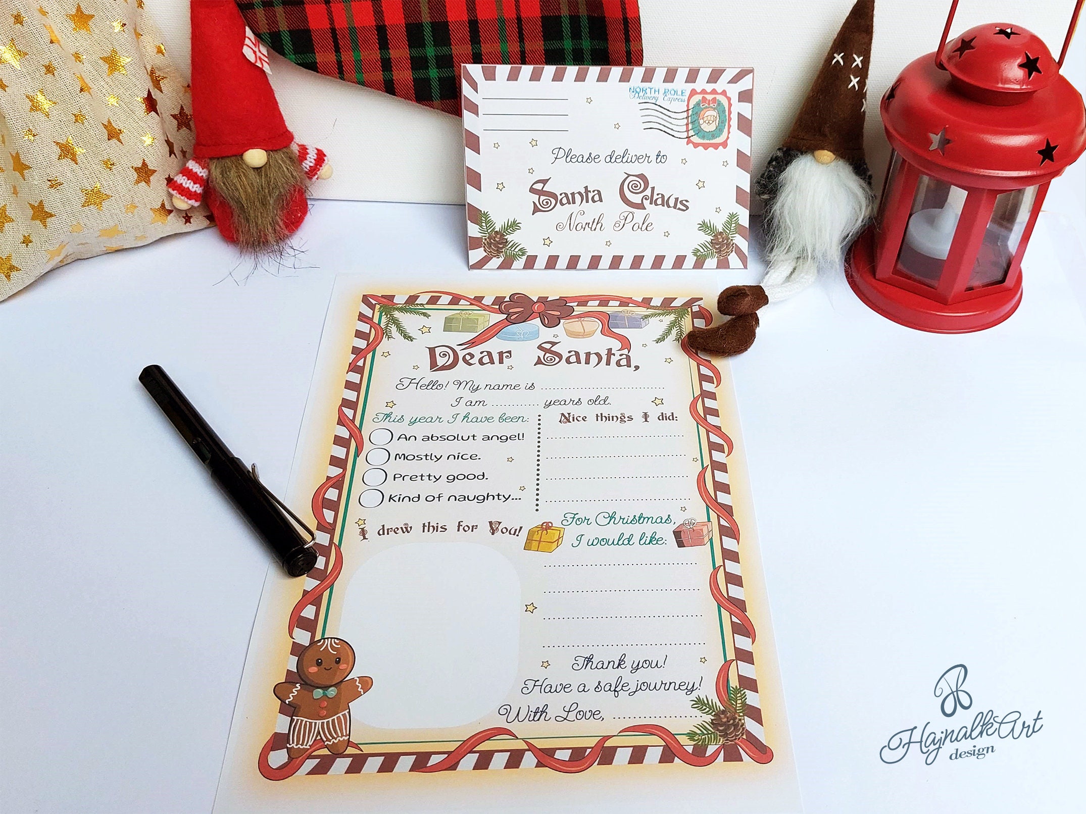 Printable Letter to Santa Santa Letter Kit Kids Letter to - Etsy UK