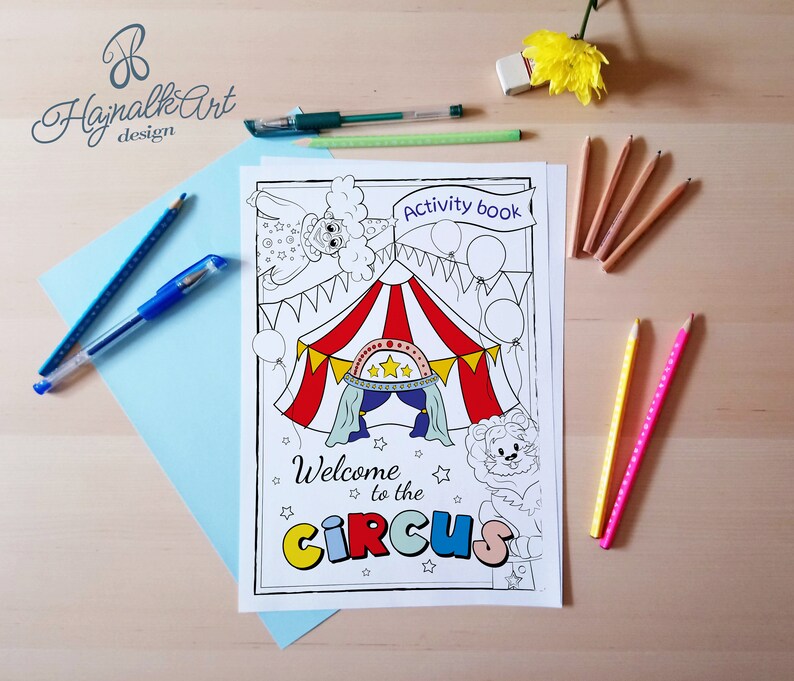 Circus Activity Book Circus Worksheets Circus Busy Book - Etsy