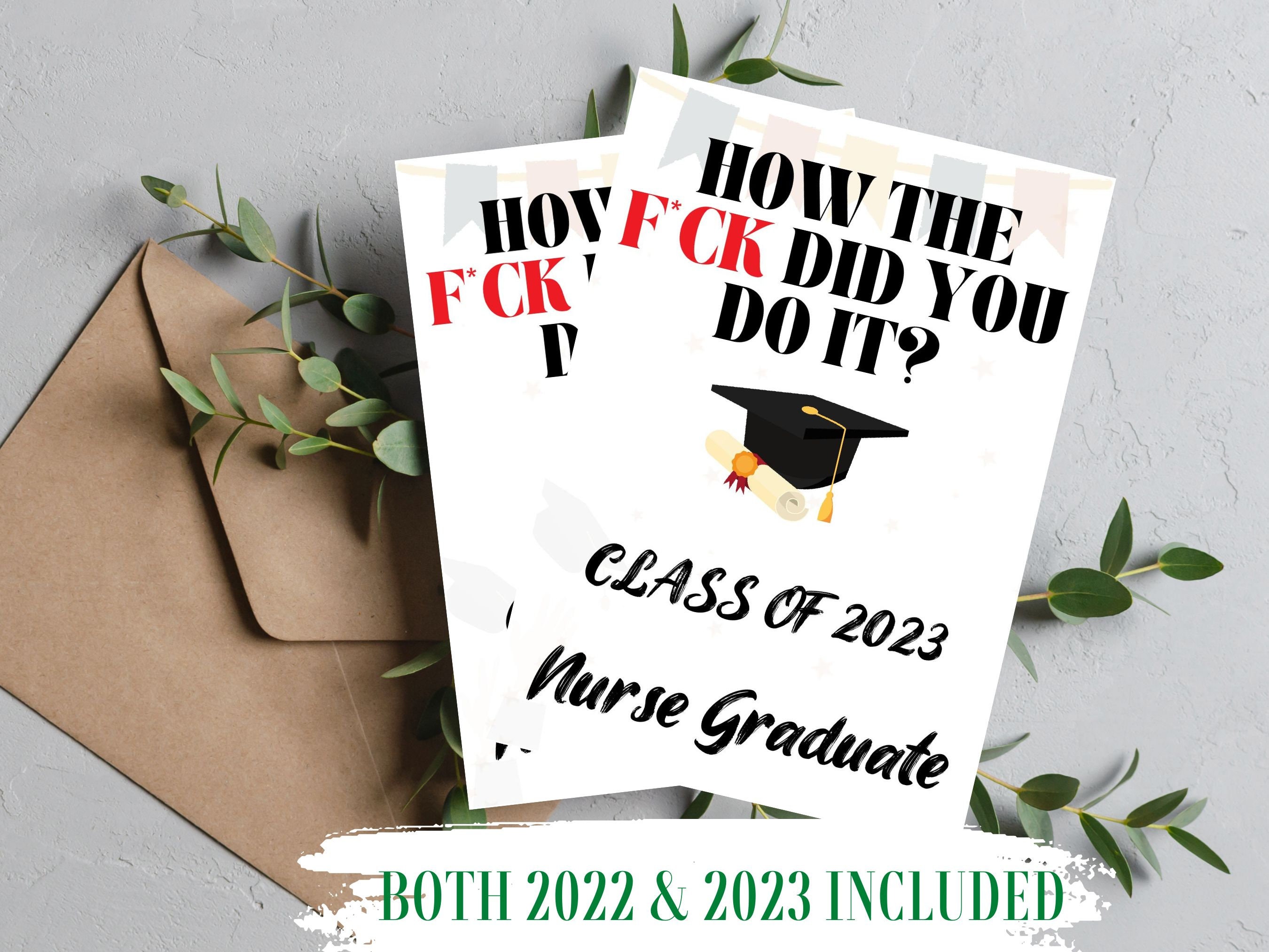 Nurse Graduation Card Funny and Sassy Nurse Graduate Card - Etsy