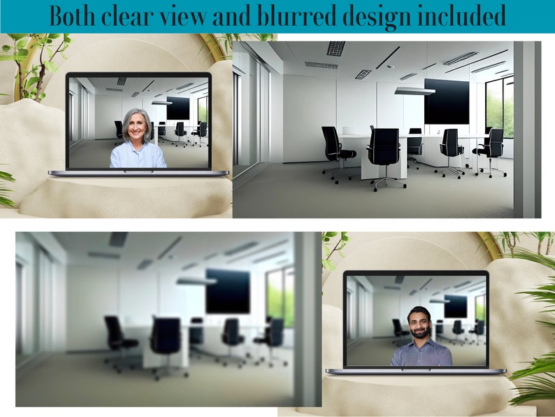 Conference Room Zoom Background/backdrop for Virtual Meetings Highresolution, Professional