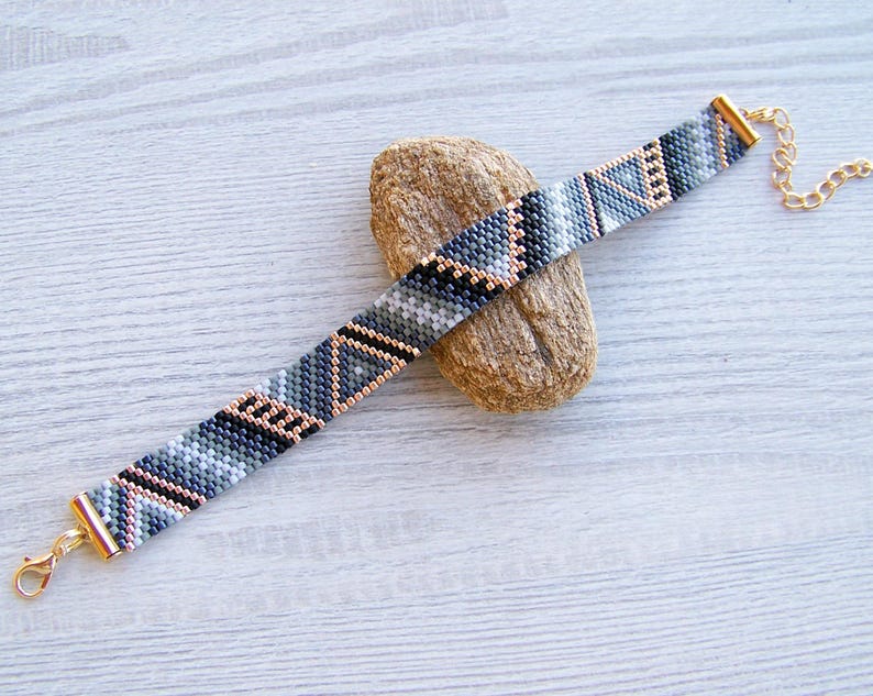 Set of 3 EVEN Count Peyote bracelet patterns, Miyuki Delica Geometric Bracelet PDF Pattern, Fill your wrist, Beading instant download image 5