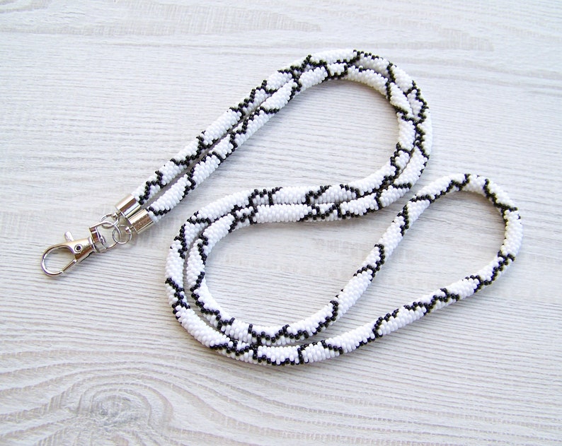 PDF Bead Crochet Pattern for Lanyard or Necklace DIY Seed Etsy