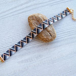 Set of 3 EVEN Count Peyote bracelet patterns, Miyuki Delica Geometric Bracelet PDF Pattern, Fill your wrist, Beading instant download image 3