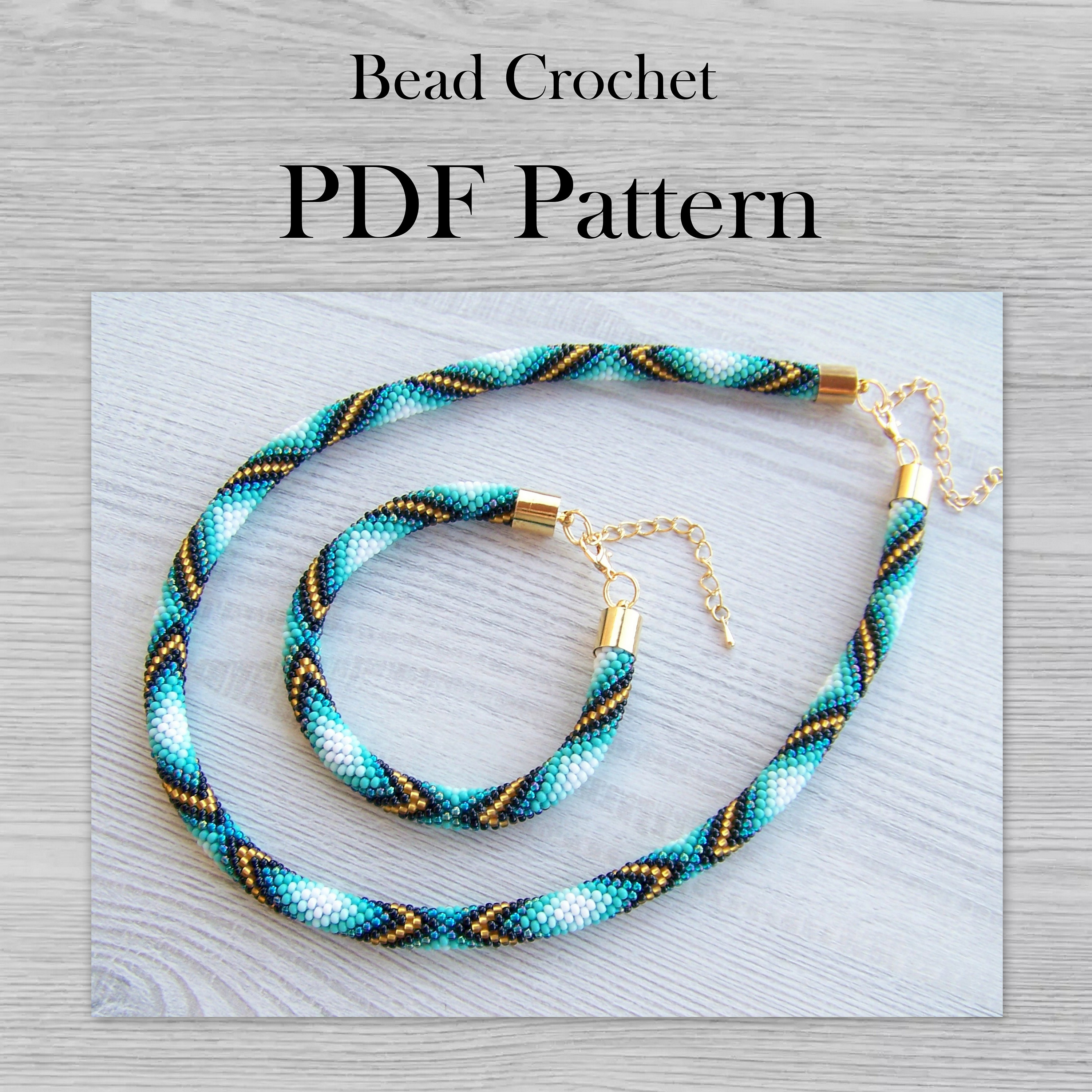 Crochet Beaded Necklace