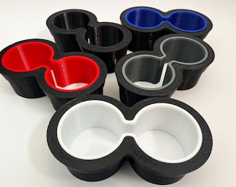 Inserto portavasos para VW Polo 4 (9N/9N2/9N3): compatible con portavasos OEM