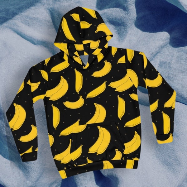 Banana Pattern Print Men Pullover Hoodie main image 1