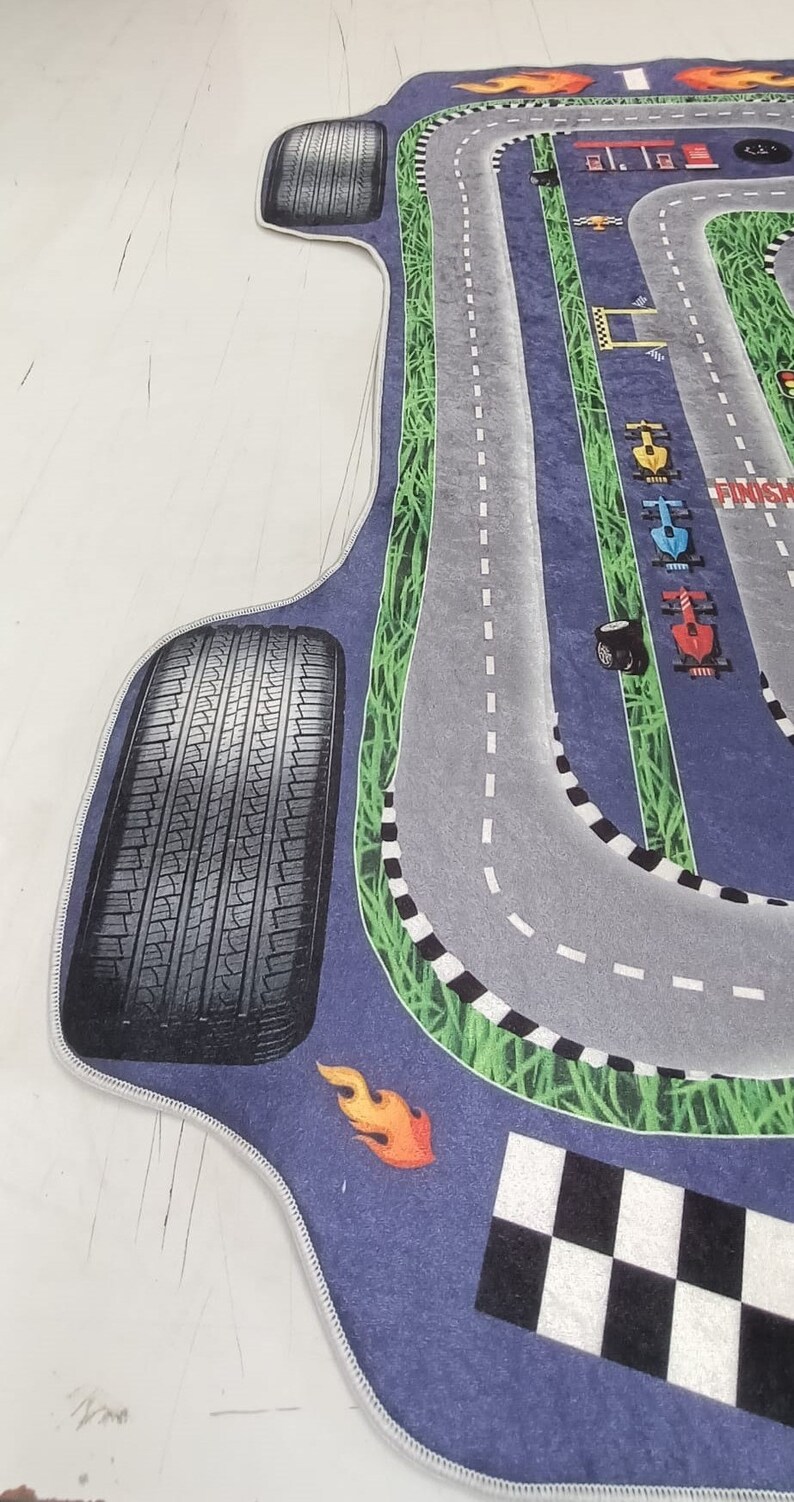 Race Car Rug SC 266 Black F1 Carkids Room Rug Kids Party Etsy