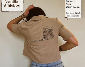 Like a Shot of Vanilla Whiskey- women&#39;s clothing, women&#39;s blouses, kings of sin series inspired, bookish merch, gifts for readers, book club