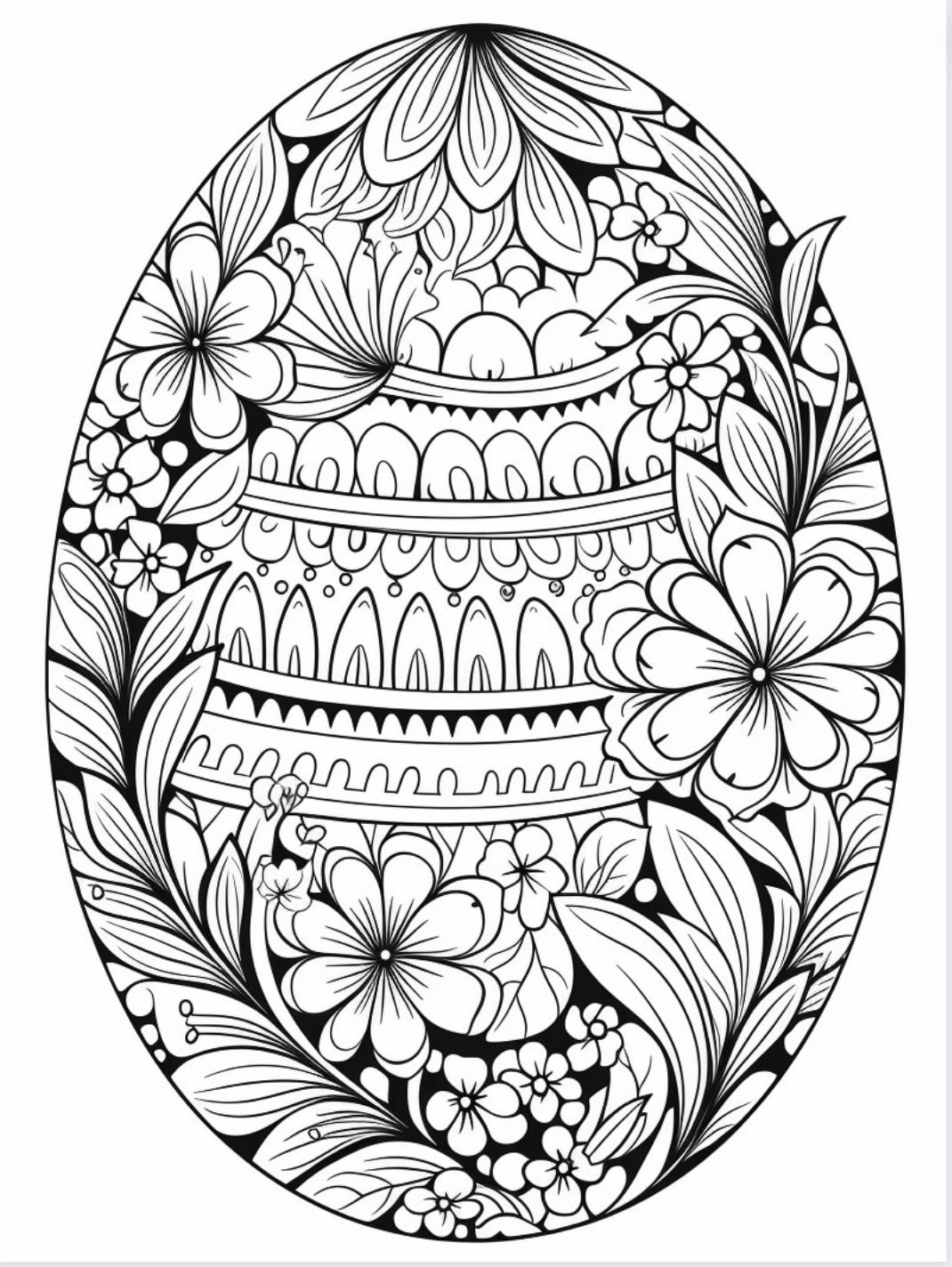 Adult Easter Egg Colouring Pages for Adults Detailed Easter Eggs