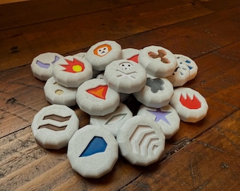 Runas de OSRS - Old School RuneScape - Runas de OSRS impresas en 3D - Regalos de OSRS