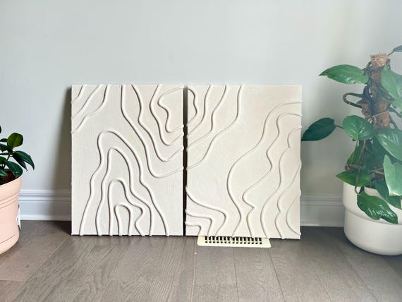 Minimalist Textured art - Set of 2 - Customizable