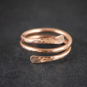 Minimalistische stapelring puur koperen ring, handgemaakte sieraden, artritis-angstringen, cadeaus voor vrouwen, mannen