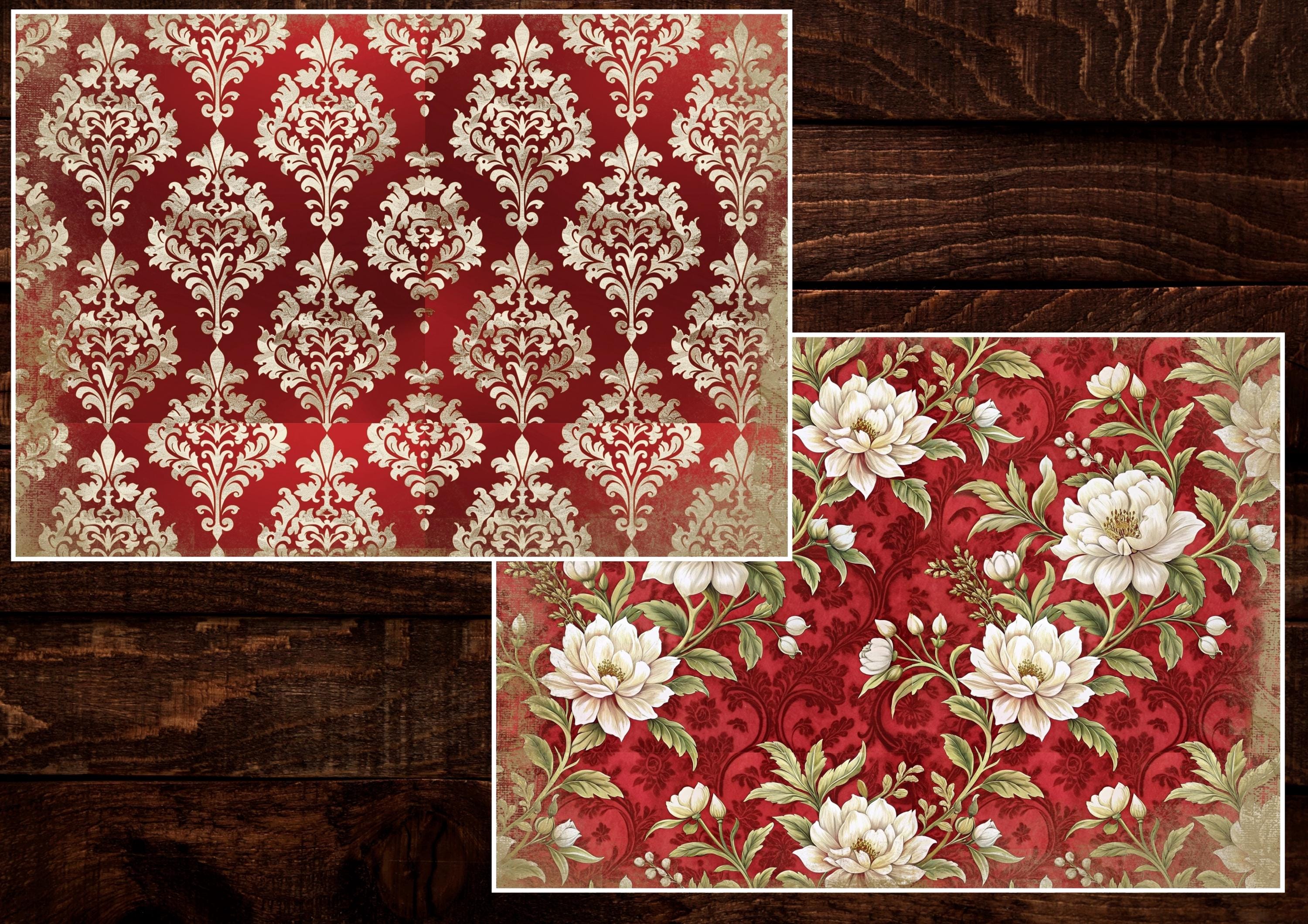 Recency Style Paper Regency Romance Printable Paper Pack | Digital Scrapbook, Junk Journal ...