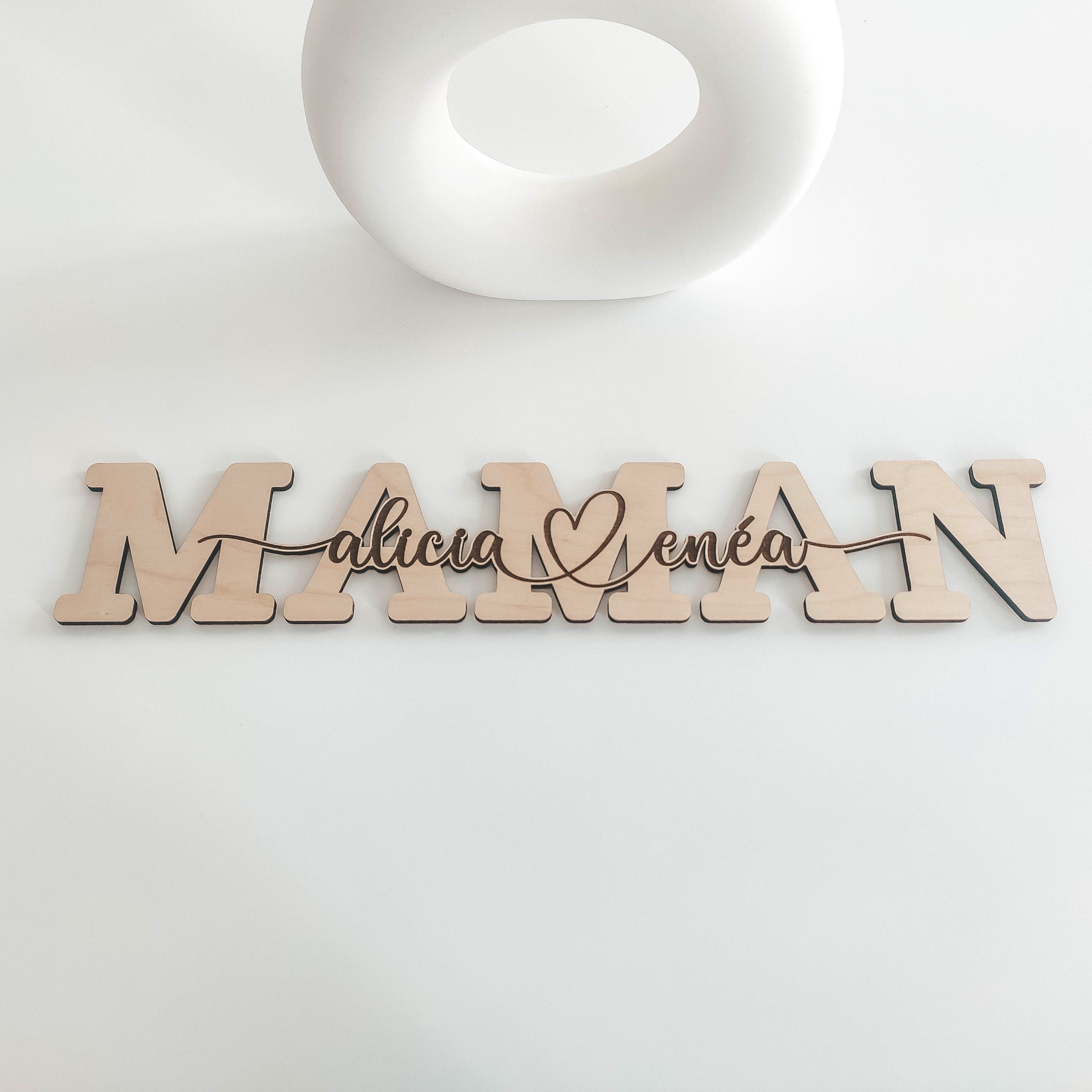 Personalized mom gift, Mother's Day, wooden family decoration