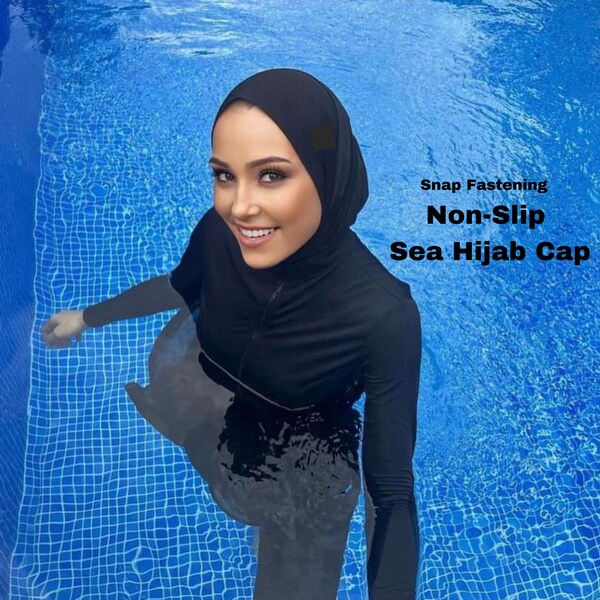 waterproof swimming hijab cap
