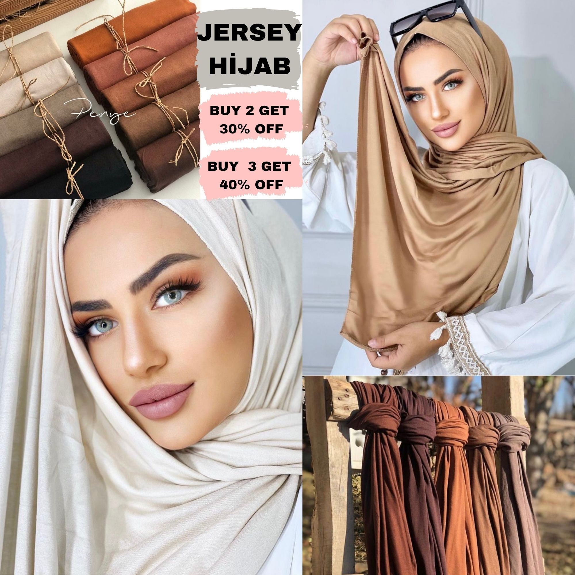 Handepo 20 Pcs Adjustable Hijab Undercap Muslim Inner Hijab Cap Islamic Hijab for Women Solid Color Hijab Underscarf Cotton Non Slip Bonnet Cover