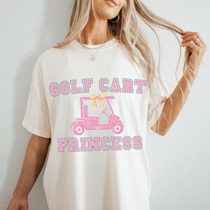 Coquette Golf Cart Princess Png, Preppy Golf Passenger Princess Png, Trendy Golf Sublimation, Funny Golf Png, Varsity, Pink Golf, Digital