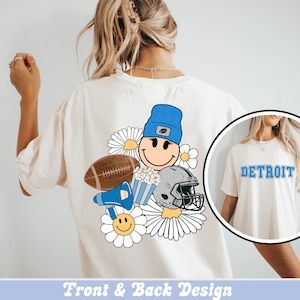 Retro Detroit Football Png, Time De Futebol Feminino, Sublimação, Football Png Designs, Football Mama Png, Girly Football Png, Varsity Detroit