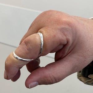 Arthritis finger splint for all types of deviation adjustable sold sterling silver 925 or bronze