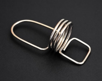 Verstellbare Schiene Arthritis Ring für Schwanenhals, EDS & Hypermobilität | Handgefertigte Finger Deformity Support Splint Ring zur Gelenkschmerzlinderung