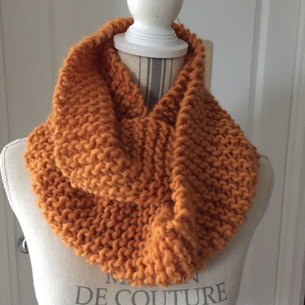 Snood orange mandarine