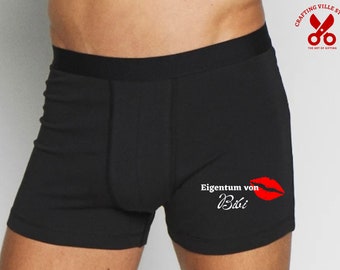 Cadeau pour lui | Cadeaux amusants | Cadeaux d'anniversaire | Boxers personalized pour hommes Valentinestag Geschenk für Ihn