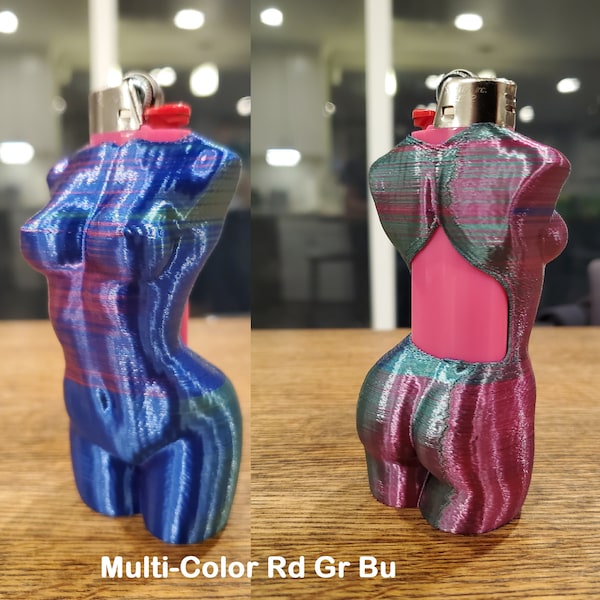 Female Torso BIC Lighter Holder Sleeve