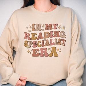 Retro Reading Specialist Era Shirt, Reading Specialist Sweatshirt, Reading Specialist Crewneck, Reading Specialist Gift, Reading Teacher
