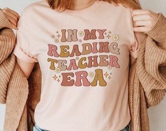 In My Reading Teacher Era Shirt, Retro Reading Teacher Shirt, Reading Teacher Gift, Funny Reading Specialist Tee, Literacy Coach T-Shirt
