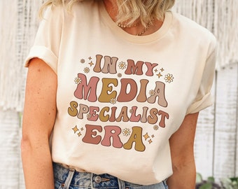 In My Media Specialist Era Shirt, Retro Media Specialist Shirt, Media Specialist Gift, School Librarian Tshirt, Library Media Coordinator