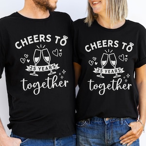 25th Anniversary Shirts for Couples - Personalized 25th 25th Anniversary Shirts for Couples - Personalized 25th
