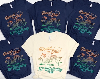 Custom Birthday Cruise Shirts, Personalized Cruise Birthday Shirts, Birthday Cruise Matching TShirts, Family Cruise Shirts, Friends Cruise