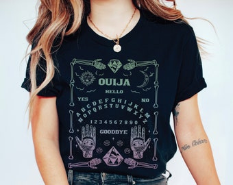 Pastel Ouija Board Shirt, Cute Occult Shirt, Pastel Goth Halloween Shirt, Cute Witchy Celestial Tee, Pastel Goth Shirt, Kawaii Aesthetic Tee