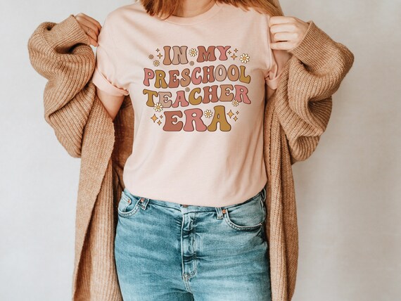 In My Preschool Teacher Era Shirt, Retro Preschool Teacher T-Shirt, In My Teacher Era, Preschool Teacher Team Tee, Preschool Teacher Gift