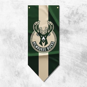 Milwaukee Bucks Applique Banner Flag