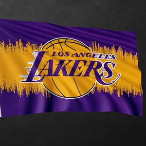 Los Angeles Lakers Flag Banner | Home Decor | Wall Decor | Outdoor & Indoor Flag | High Quality Materials