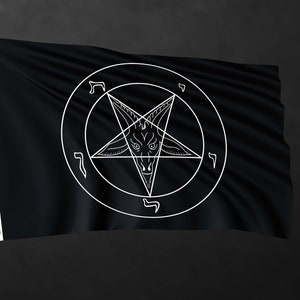 Baphomet Church Flag Banner | Satan Flag Banner | High Quality Materials