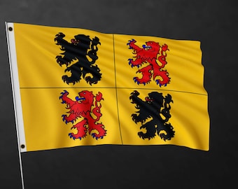 Hainaut Flag Banner | Belgium Region Flags | High Quality Materials