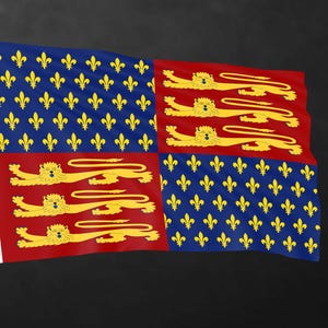 Royal Standard of England (1411-1553-1559-1603) Flag Banner | Historical Flags | High Quality Materials