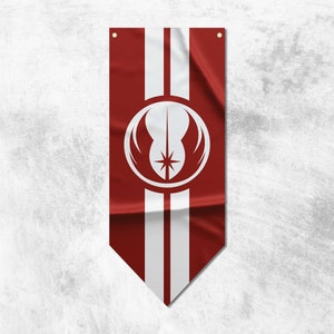 Jedi Order Pennant Flag Banner | High Quality Materials | Size: 50x120 cm