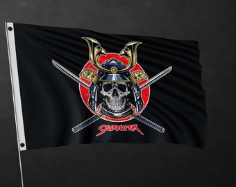 Bandiera teschio samurai / Materiali di alta qualità