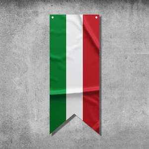 Italy Pennant Flag Banner | Country Flag Banner | High Quality Materials | Size: 50x120 cm