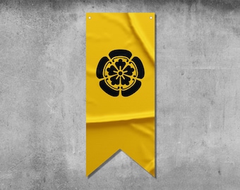 Japanese Oda Clan Pennant Flag Banner | High Quality Materials | Size: 50x120 cm