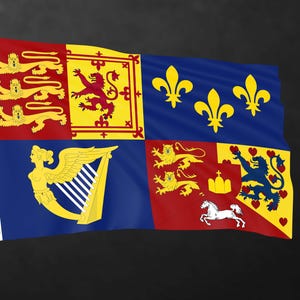 Royal Standart of Great Britain (1714-1801) Flag Banner | Historical Flags | High Quality Materials