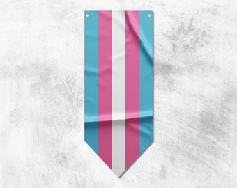 Transgender Wimpel Flagge Banner | Pride Flaggen Banner | Hochwertige Materialien | Maße: 50 x 120 cm