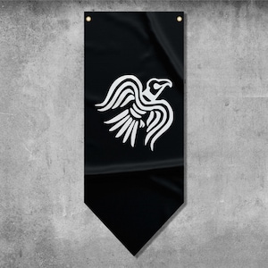 Odin Raven Pennant Flag | Unique Design | High Quality Materials | Size: 50x120 cm