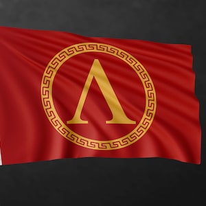 Sparta Red Flag Banner | Historical Flags | High Quality Materials